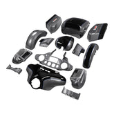 HR3 Gauntlet Gray Metallic / Vivid Black Complete Body Fairing Kit For Harley Ultra Limited FLHTK 14-23